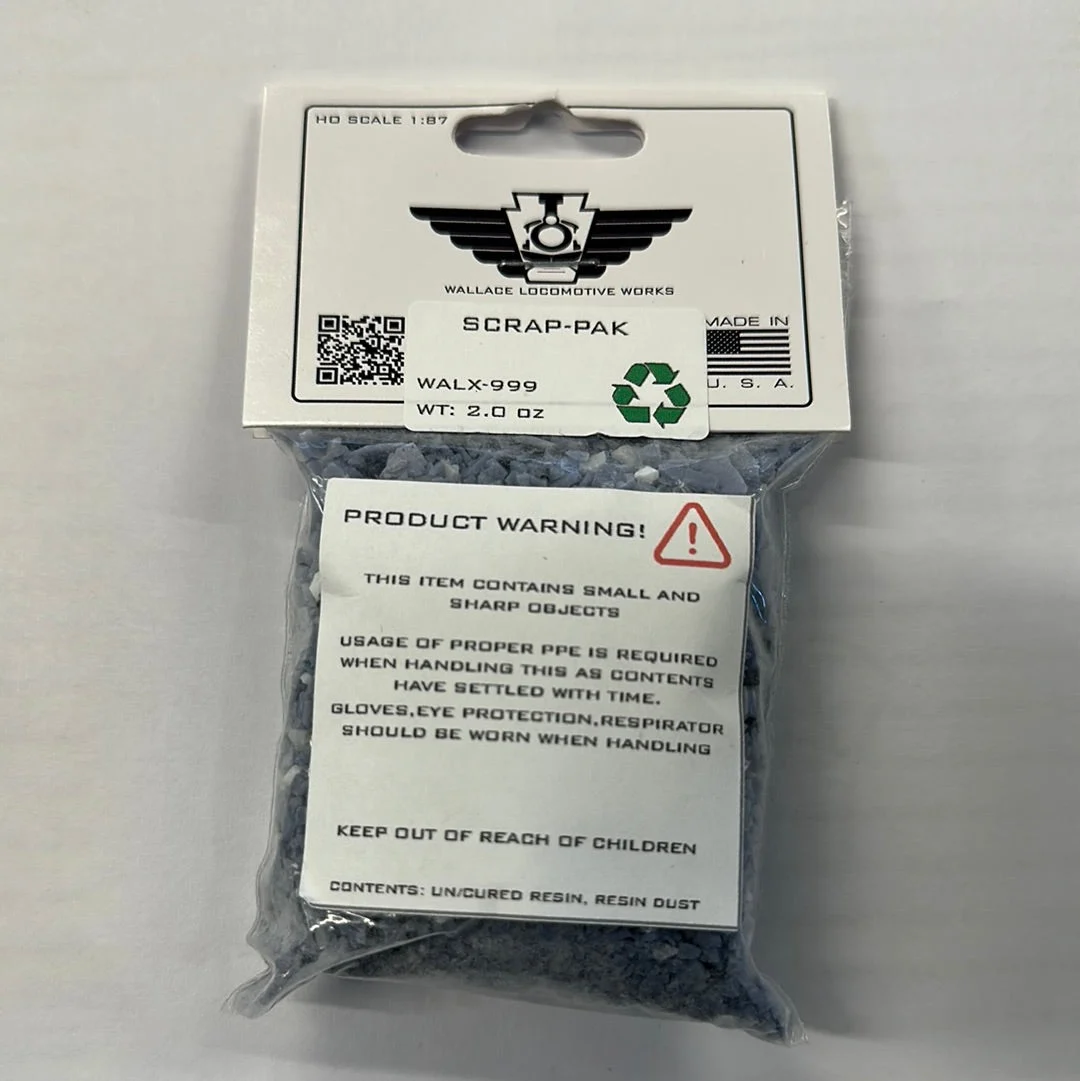 Wallace Locomotive Works HO Scale SCRAP-PAK
