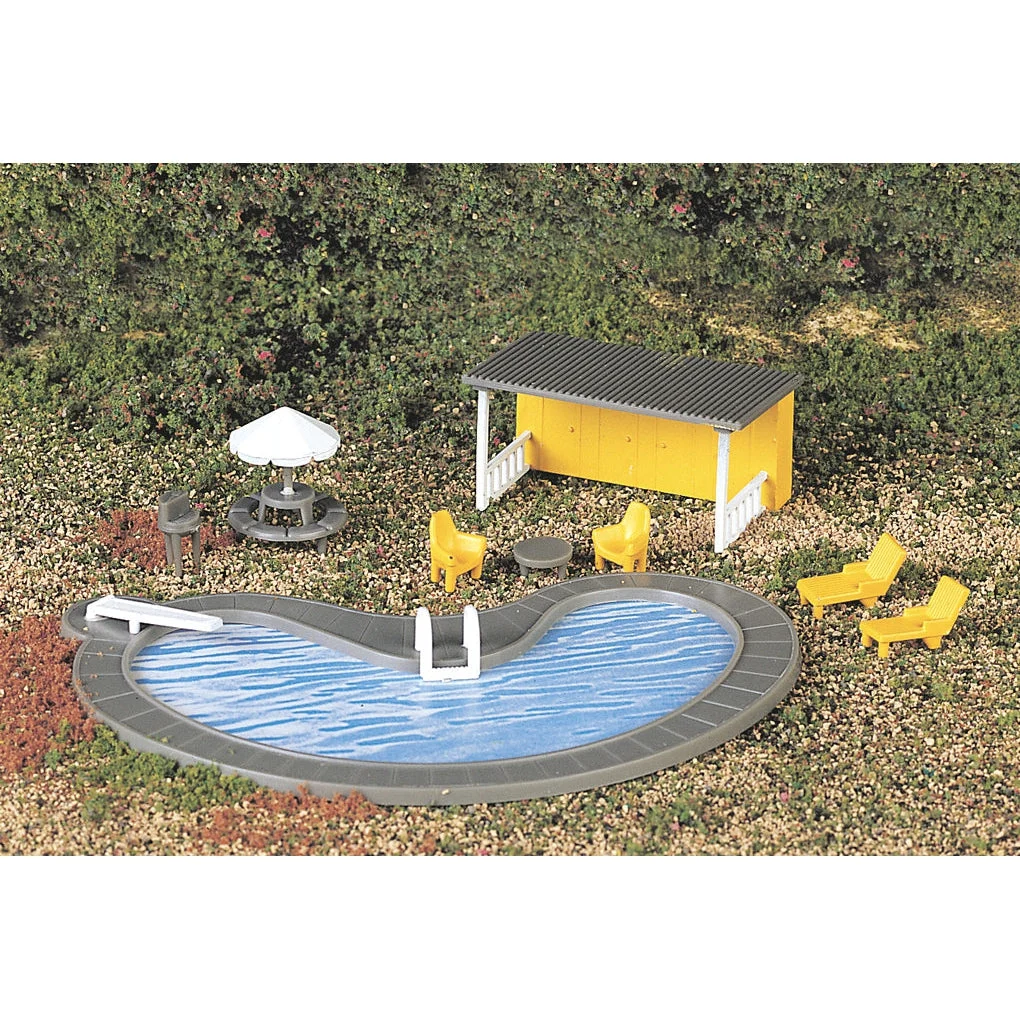 Bachmann HO Scale Swimming Pool & Accessories - BAC42215