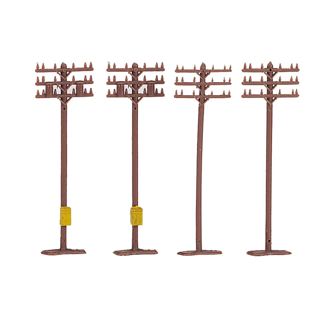 Bachmann N Scale Telephone Poles/12pc - BAC42506