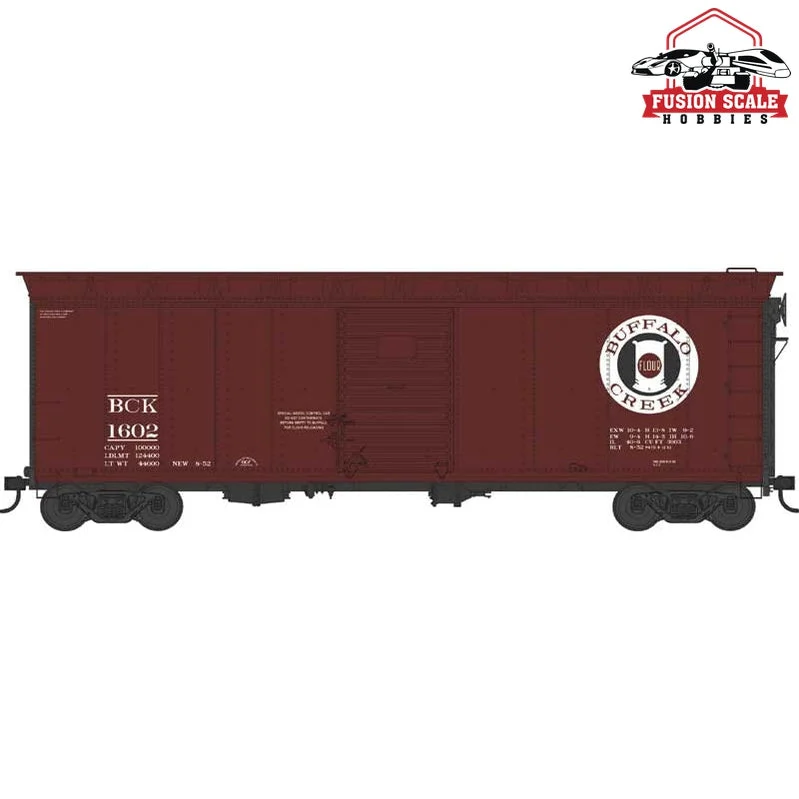 Bowser HO Scale Buffalo Creek #1602 Blt. 8-52 40ft Box Car