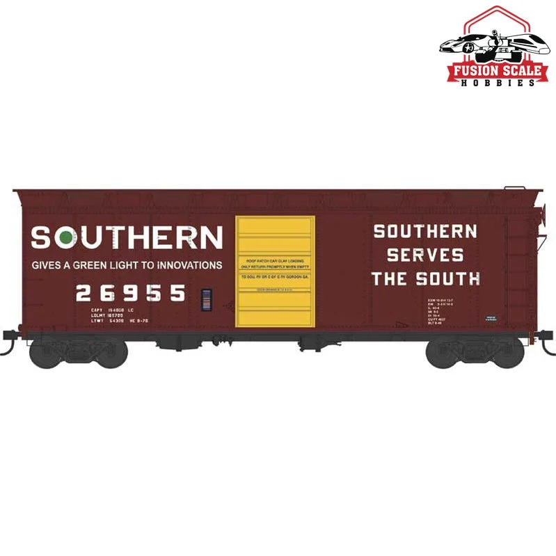 Bowser HO Scale Southern w/hatches #26922 Blt. 8-48 40ft Box Car
