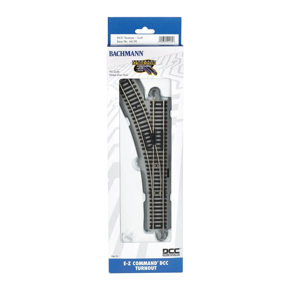 Bachmann HO Scale EZ Track DCC NS LH Switch/1cd - BAC44130