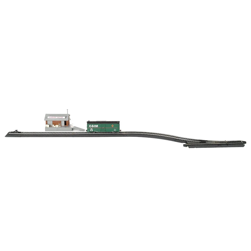 Bachmann HO Scale EZ Track Freight Transfer Siding w/Freight Station - BAC44333