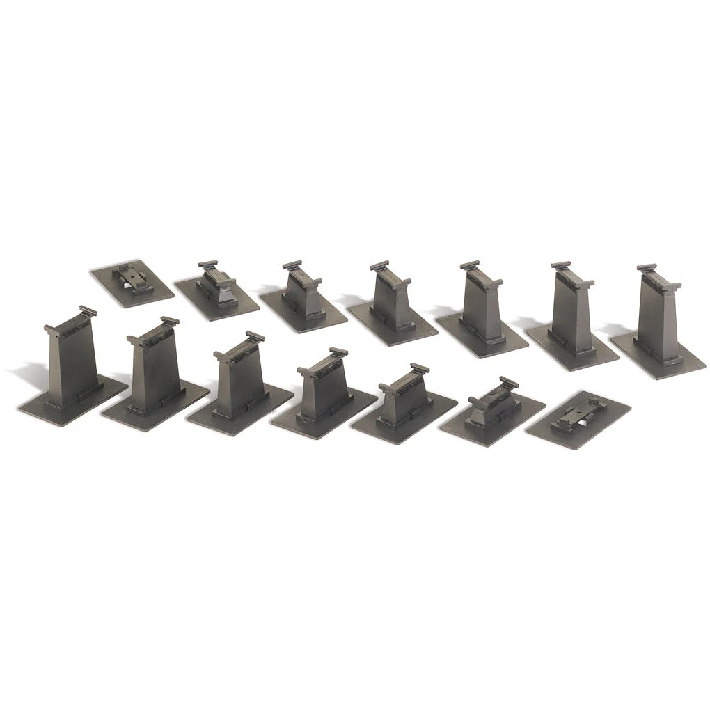 Bachmann HO Scale EZ Track Graduated Pier Set/14pc - BAC44471