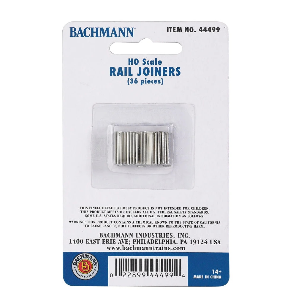 Bachmann HO Scale EZ Track Rail Joiners/36cd - BAC44499