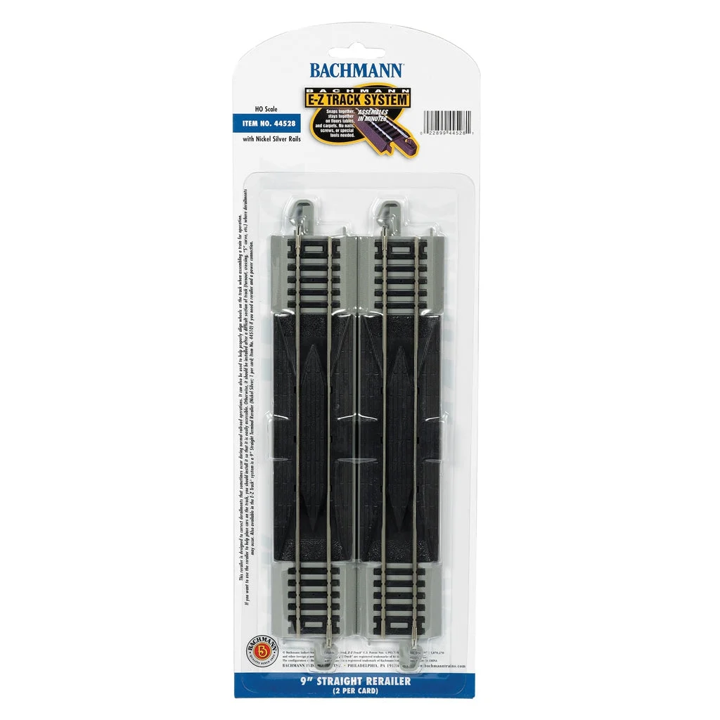 Bachmann HO Scale EZ Track NS 9"Straight Rerailer/2cd - BAC44528