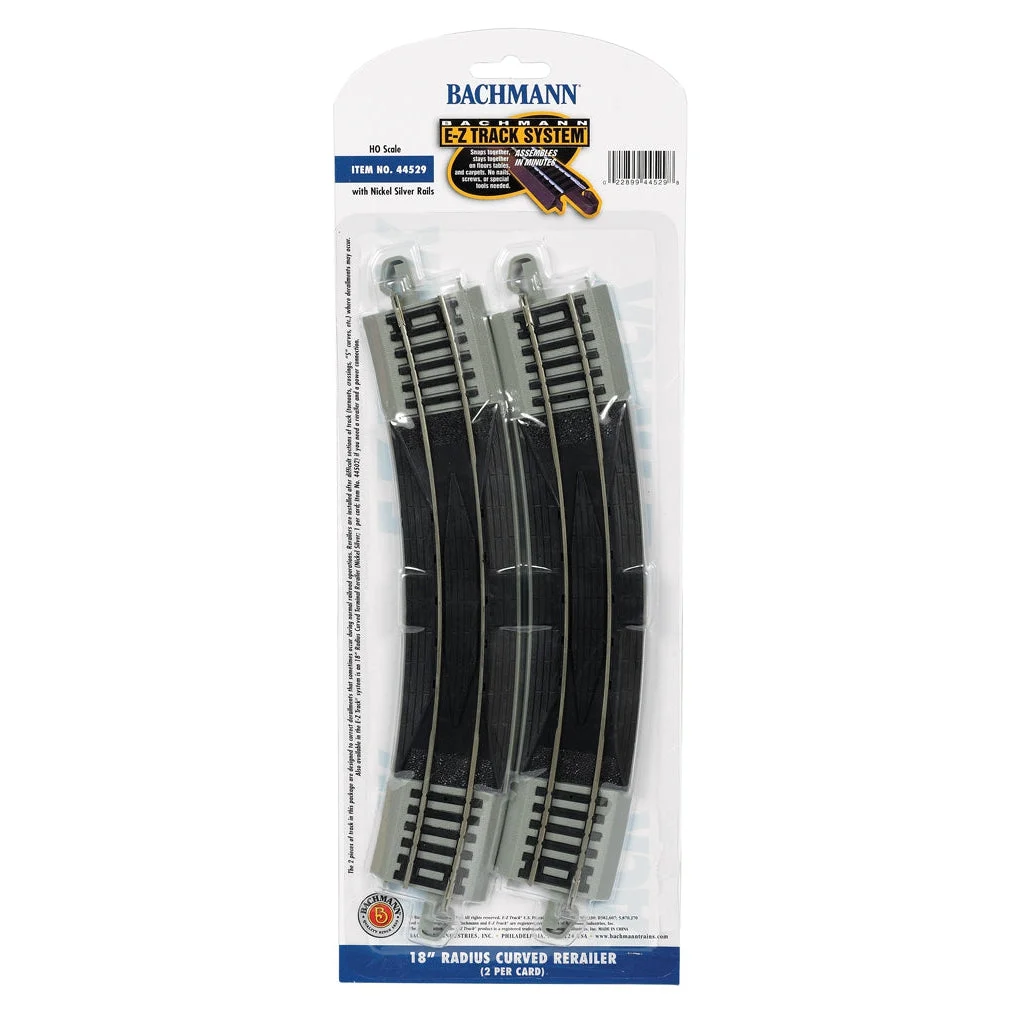 Bachmann HO Scale EZ Track NS 18"R Curved Rerailer - BAC44529