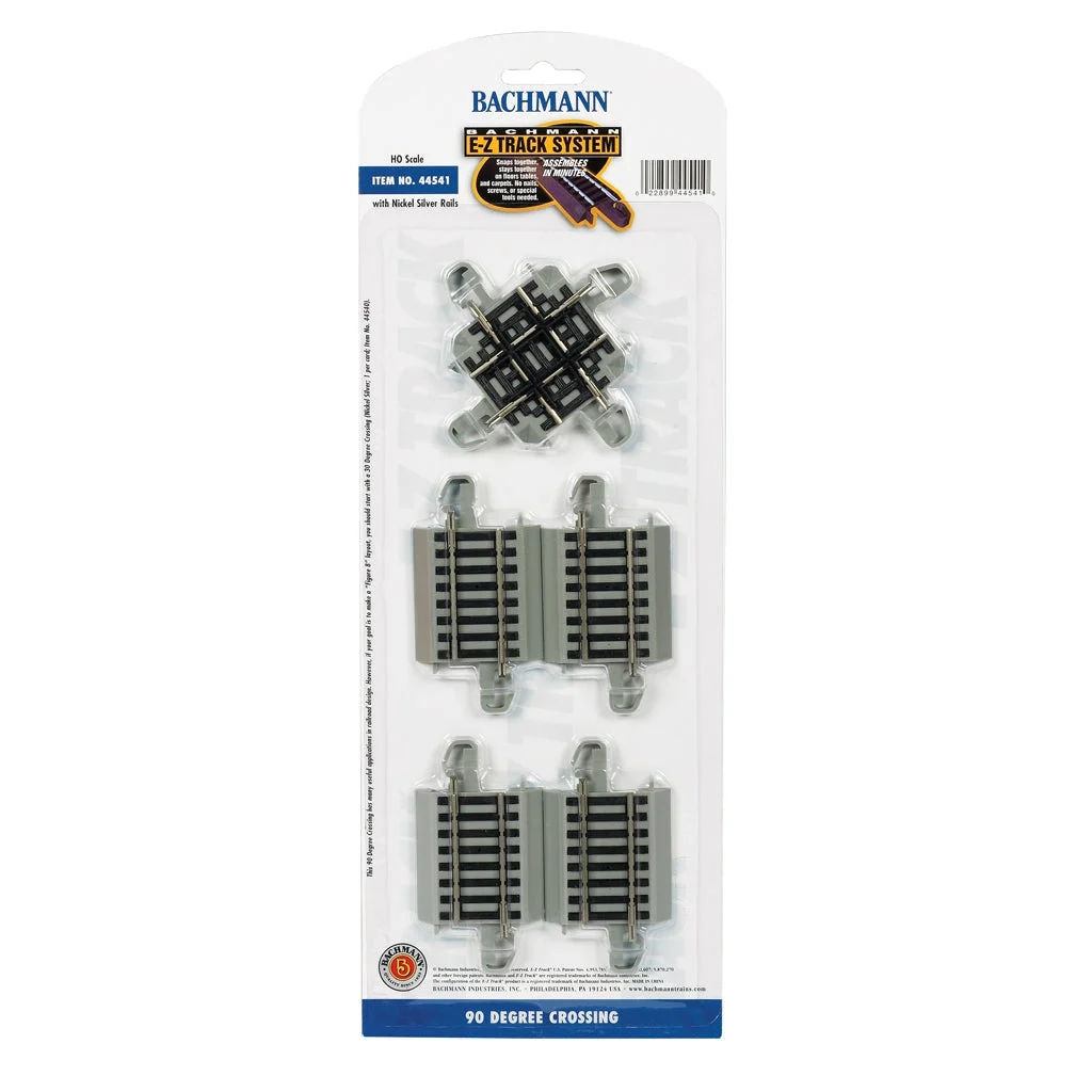 Bachmann HO Scale EZ Track NS 90* Xing/1cd - BAC44541