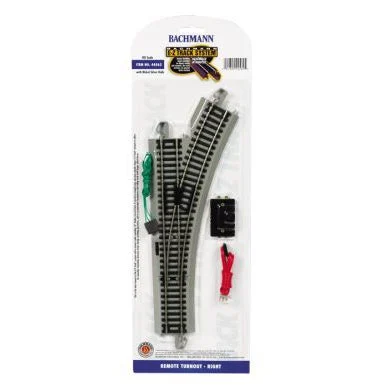 Bachmann HO Scale E-Z Track Remote Turnout - Right - BAC44562