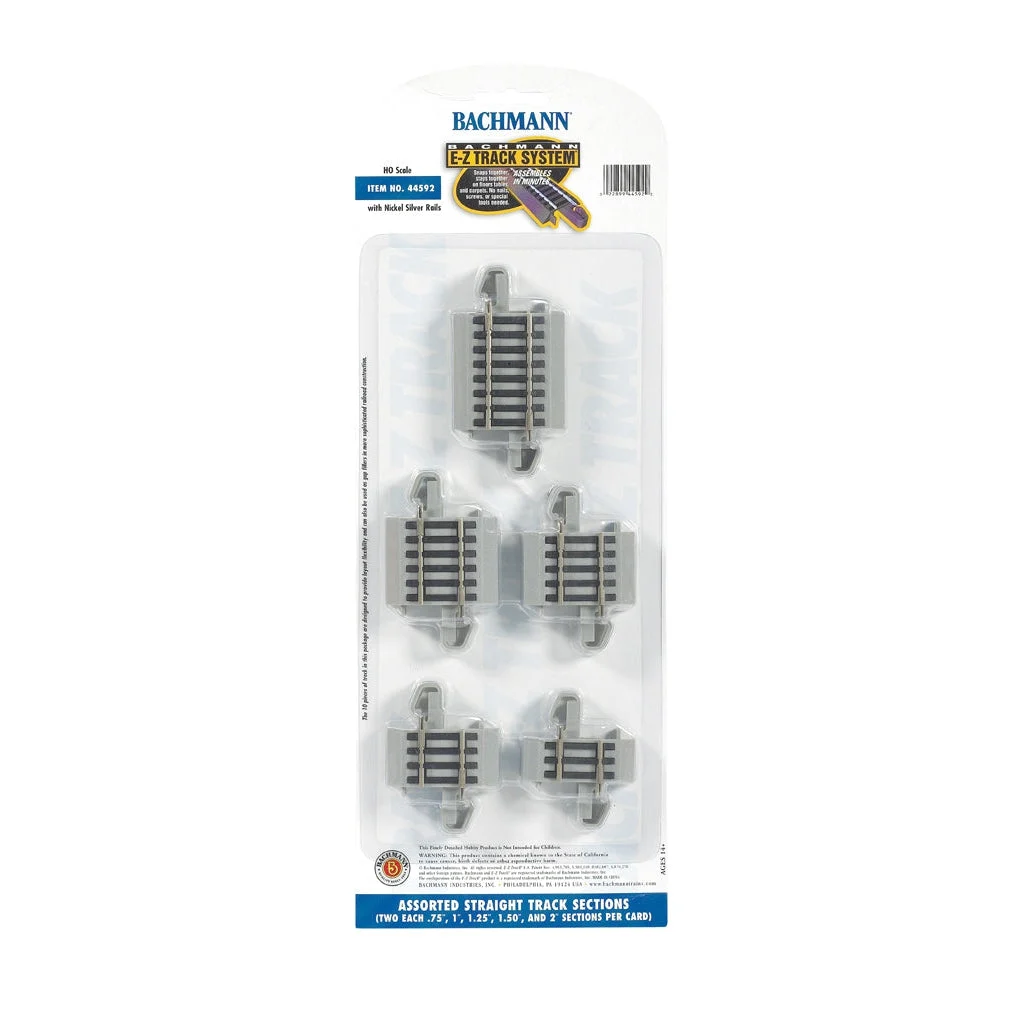 Bachmann HO Scale EZ Track NS Track Asst. - BAC44592