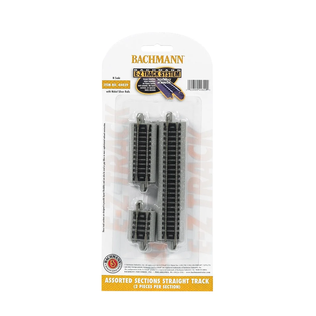 Bachmann N Scale EZ Track Asst.Track Pieces - BAC44829