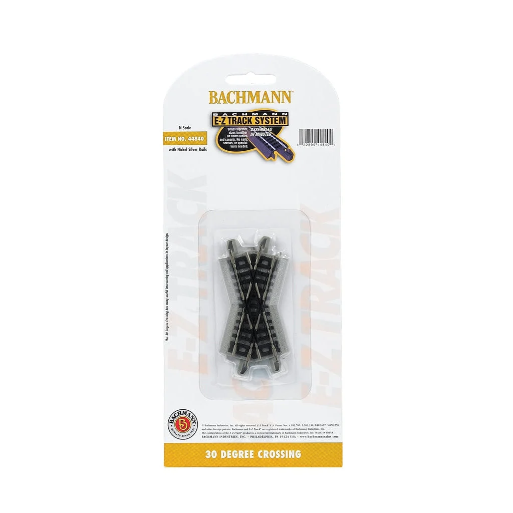 Bachmann N Scale EZ Track 30* Xing/1cd - BAC44840