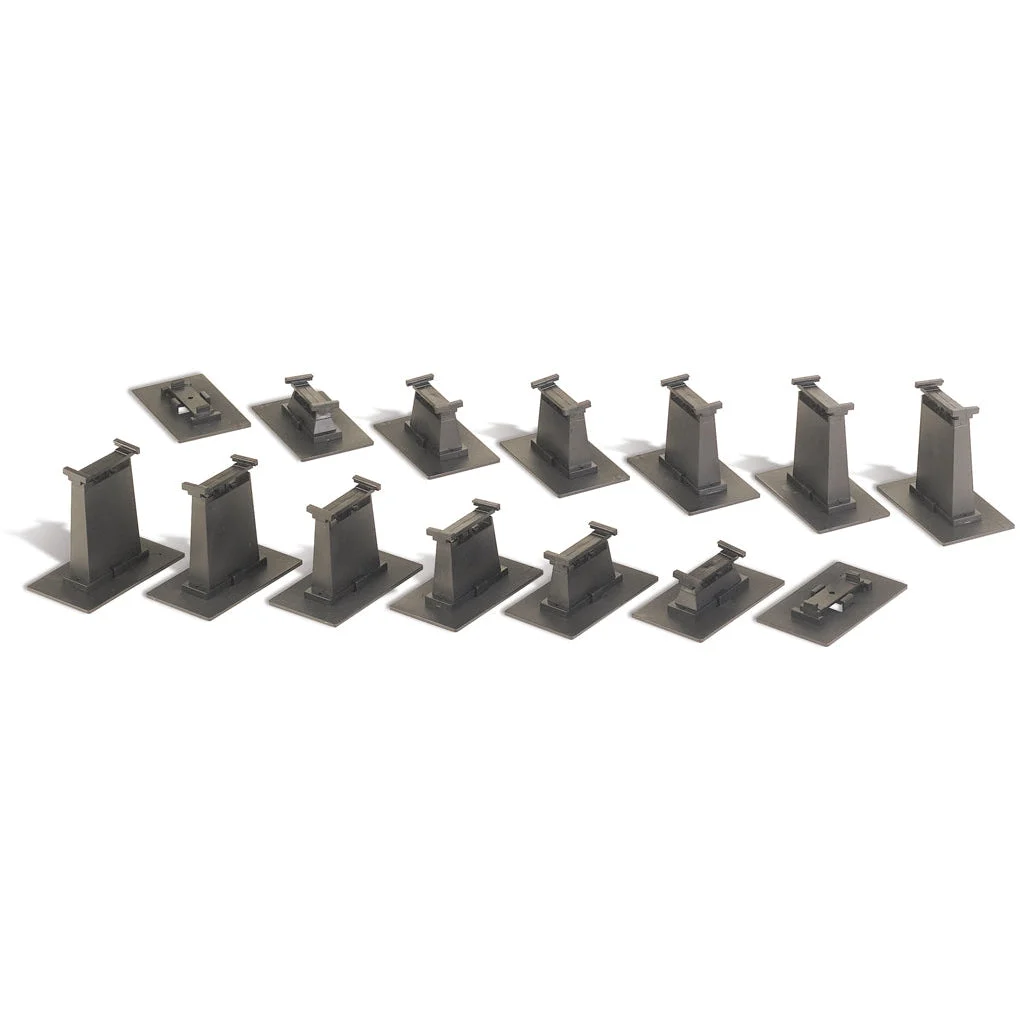 Bachmann N Scale EZ Track Graduated Pier Set/16pc - BAC44871