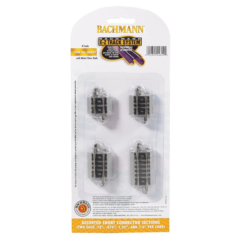 Bachmann N Scale EZ Track Assorted Short Sections - BAC44899