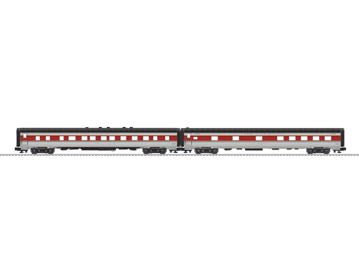 Lionel O Scale Erie Lackawanna 21" Passenger Car 2 Pack - 2127470
