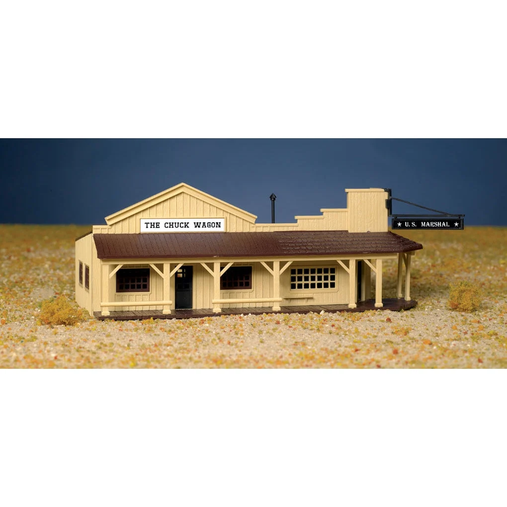 Bachmann HO Scale Plasticville Marshall's Office & Restaurant - BAC45161