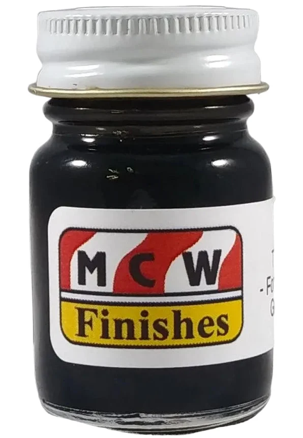 MCW Finishes Tinting Black Enamel Paint for Color Mixing 1/2oz Jar - 11001E