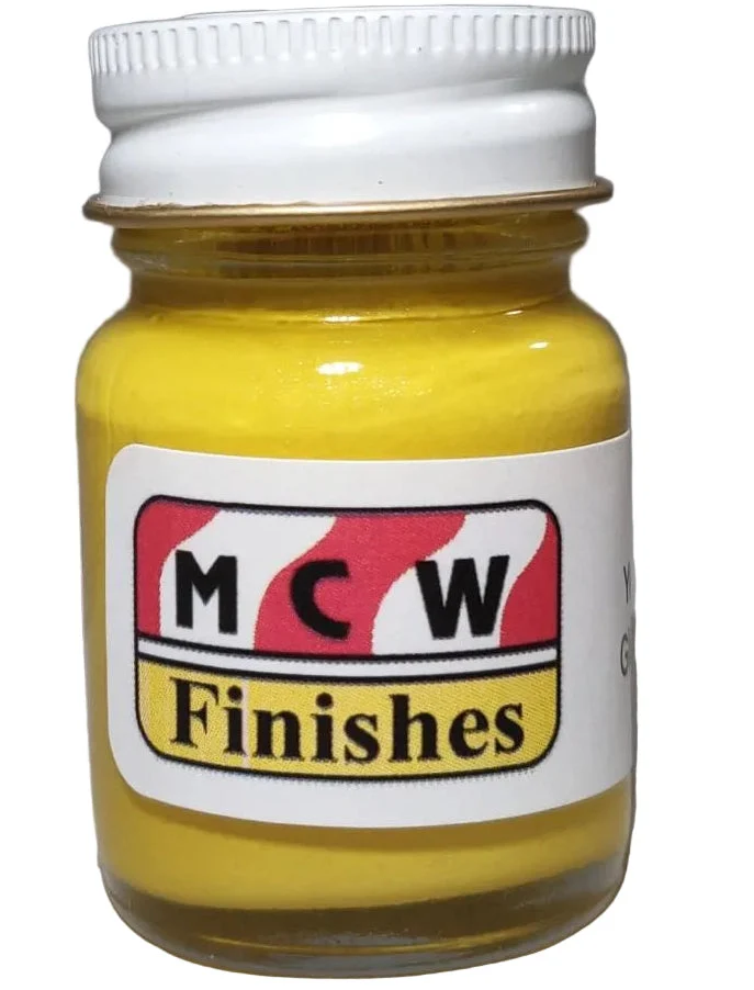 MCW Finishes Yellow Pearl Enamel Paint 1/2oz Jar - 2032E