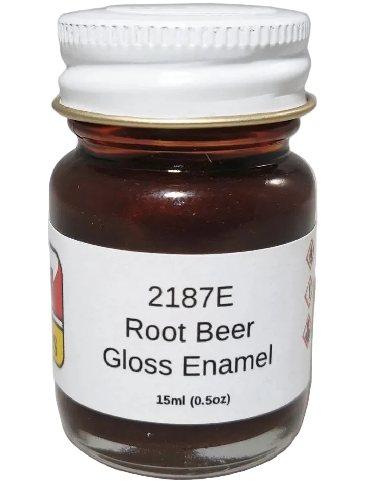 MCW Finishes Root Beer Metallic Enamel Paint 1/2oz Jar - 2187E