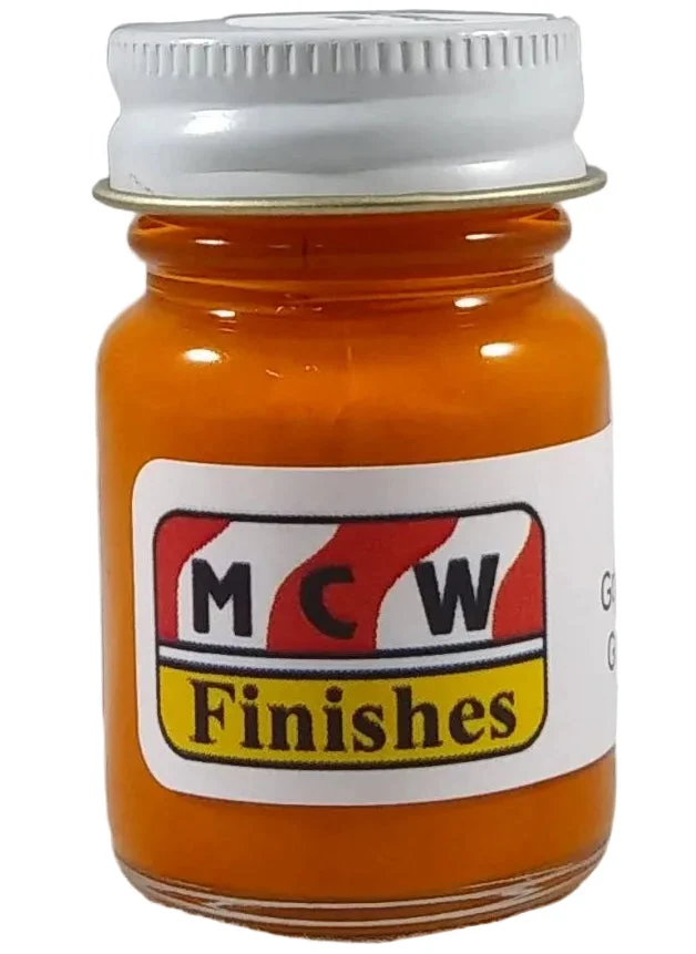 MCW Finishes Go Mango Metallic Enamel Paint 1/2oz Jar - 7056E