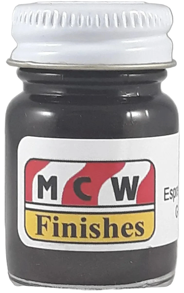 MCW Finishes Espresso Brown Metallic Enamel Paint 1/2oz Jar - 86102E