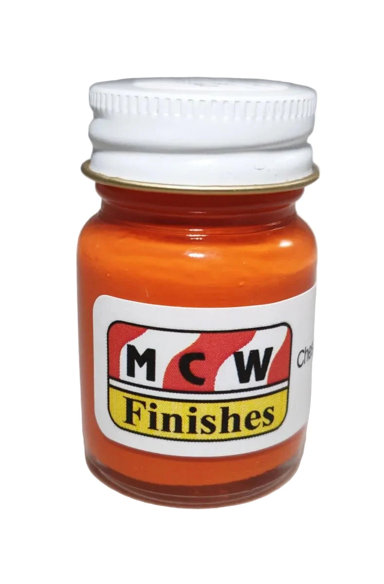 MCW Finishes Chessie System Orange Enamel Paint 1/2oz Jar - TRN1001E