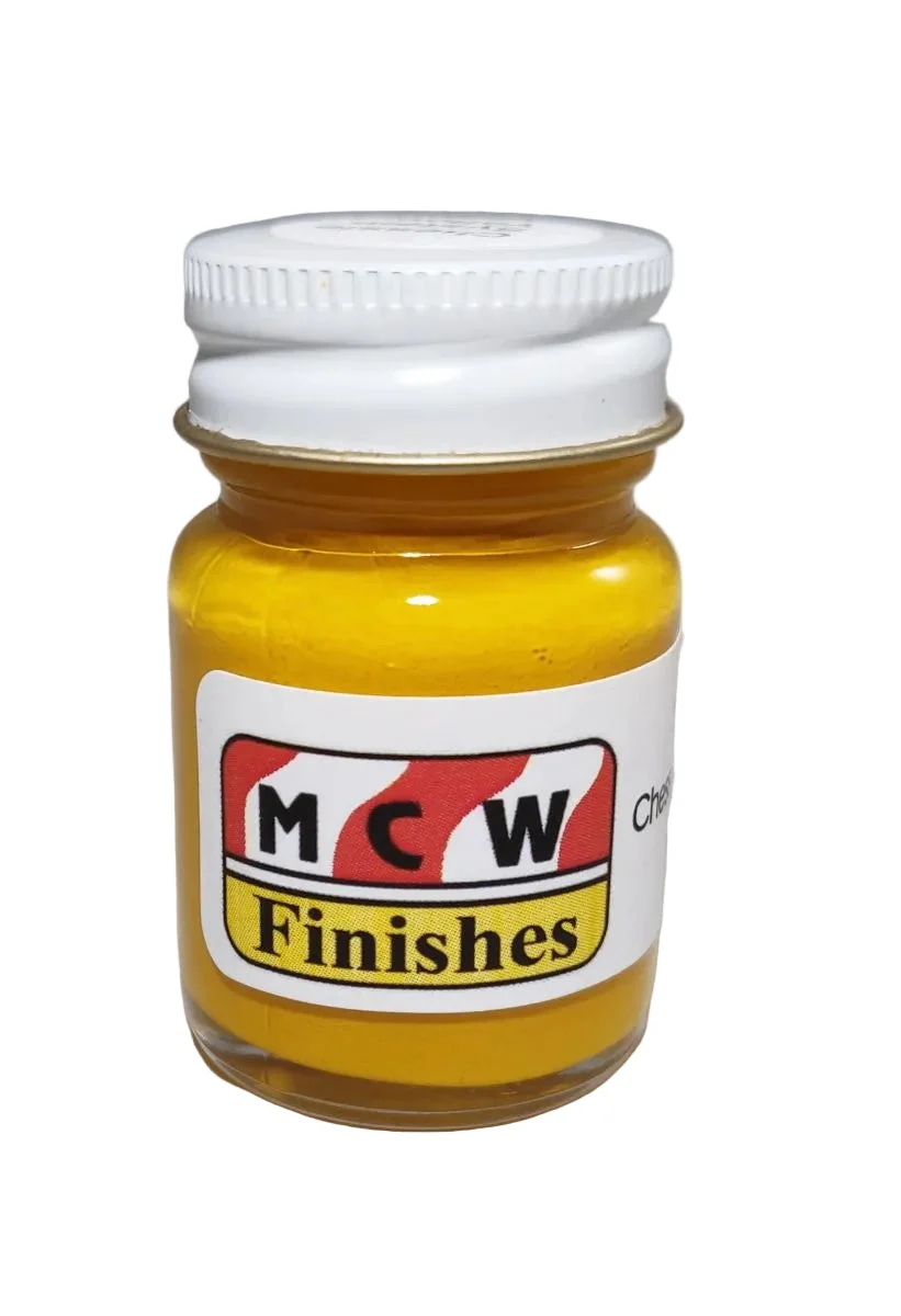 MCW Finishes Chessie System Yellow Enamel Paint 1/2oz Jar - TRN1002E