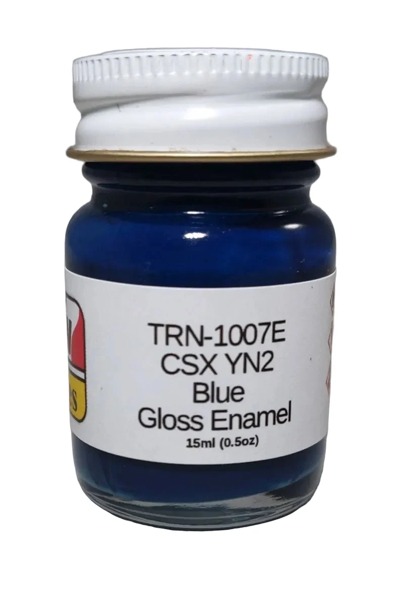 MCW Finishes CSX YN2 Blue Enamel Paint 1/2oz Jar - TRN1007E