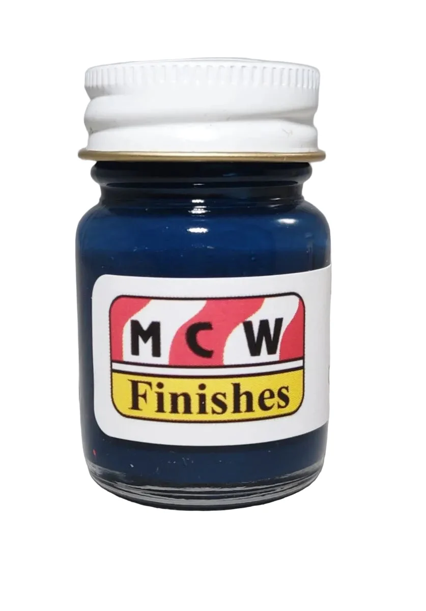 MCW Finishes CSX YN3 Blue Enamel Paint 1/2oz Jar - TRN1009E