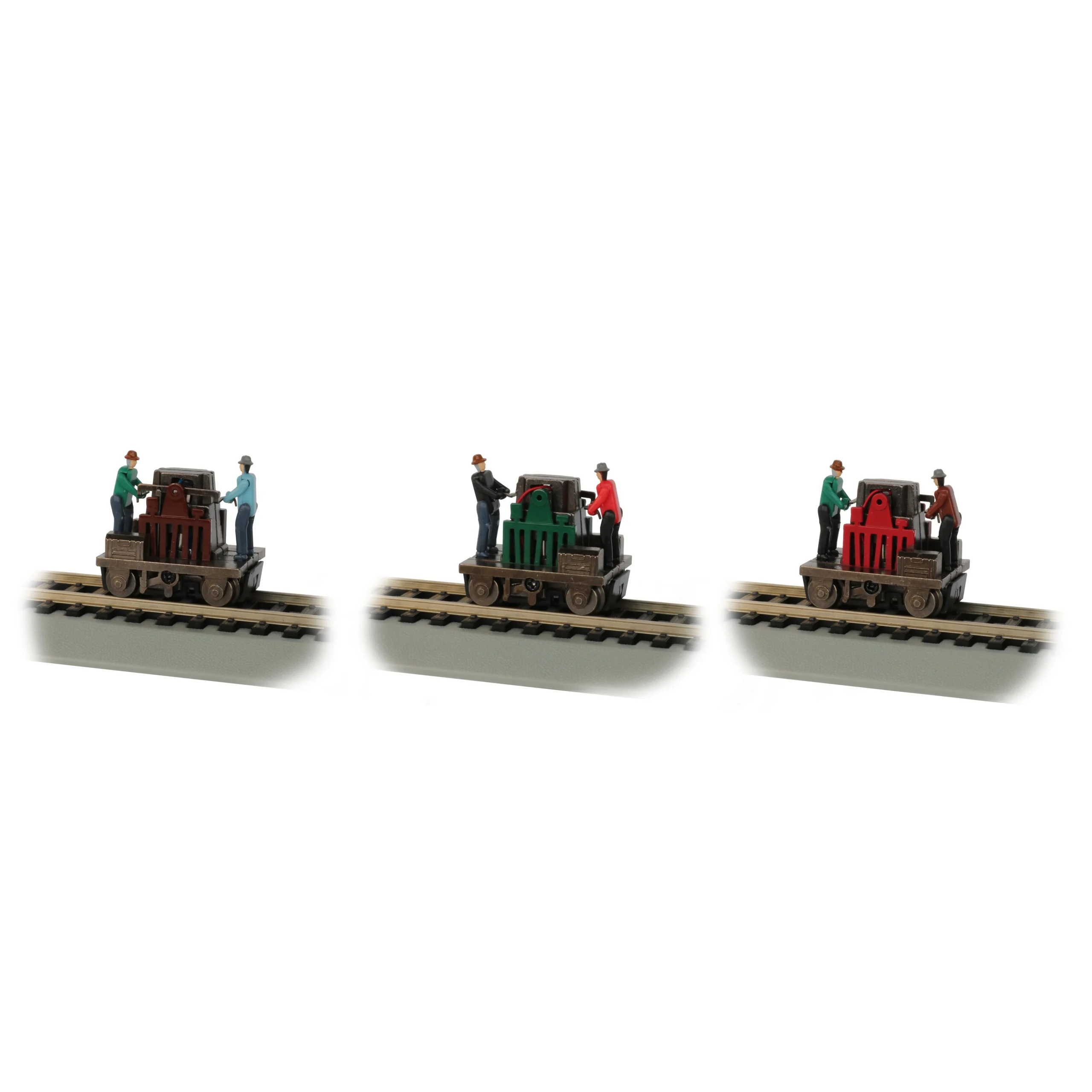 Bachmann HO Scale Operating Gandy Dancer Asst. Colors - BAC46223