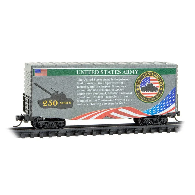 Micro Trains Line N Scale US Army Anniversary 40' Hy-Cube Boxcar 250
