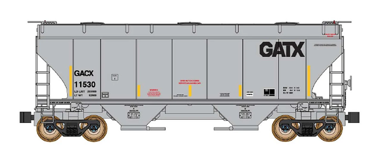 InterMountain N Scale GACX GMTX Trinity 3281 2-Bay Covered Hopper