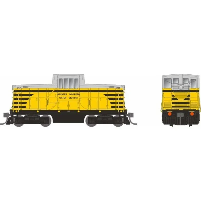 HO Rapido GE 44 Tonner (DC/Silent): Greater Winnipeg Water District: #100 - Rapido Trains