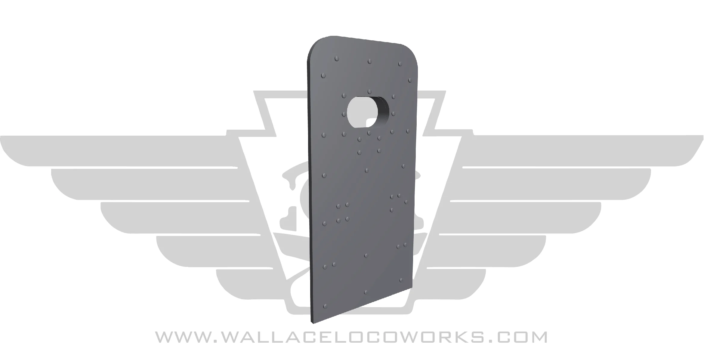 Wallace Locomotive Works HO Scale Amtrak Diaphragm Plate