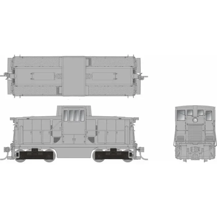 HO Rapido GE 44 Tonner (DC/Silent): Undecorated Phase II Body - Rapido Trains