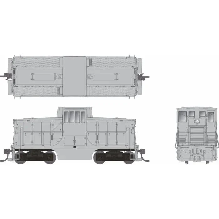 HO Rapido GE 44 Tonner (DC/Silent): Undecorated Phase III Body - Rapido Trains