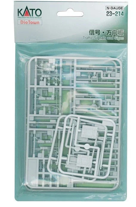 Kato 23-214 N Scale Traffic Signals and Road Signs