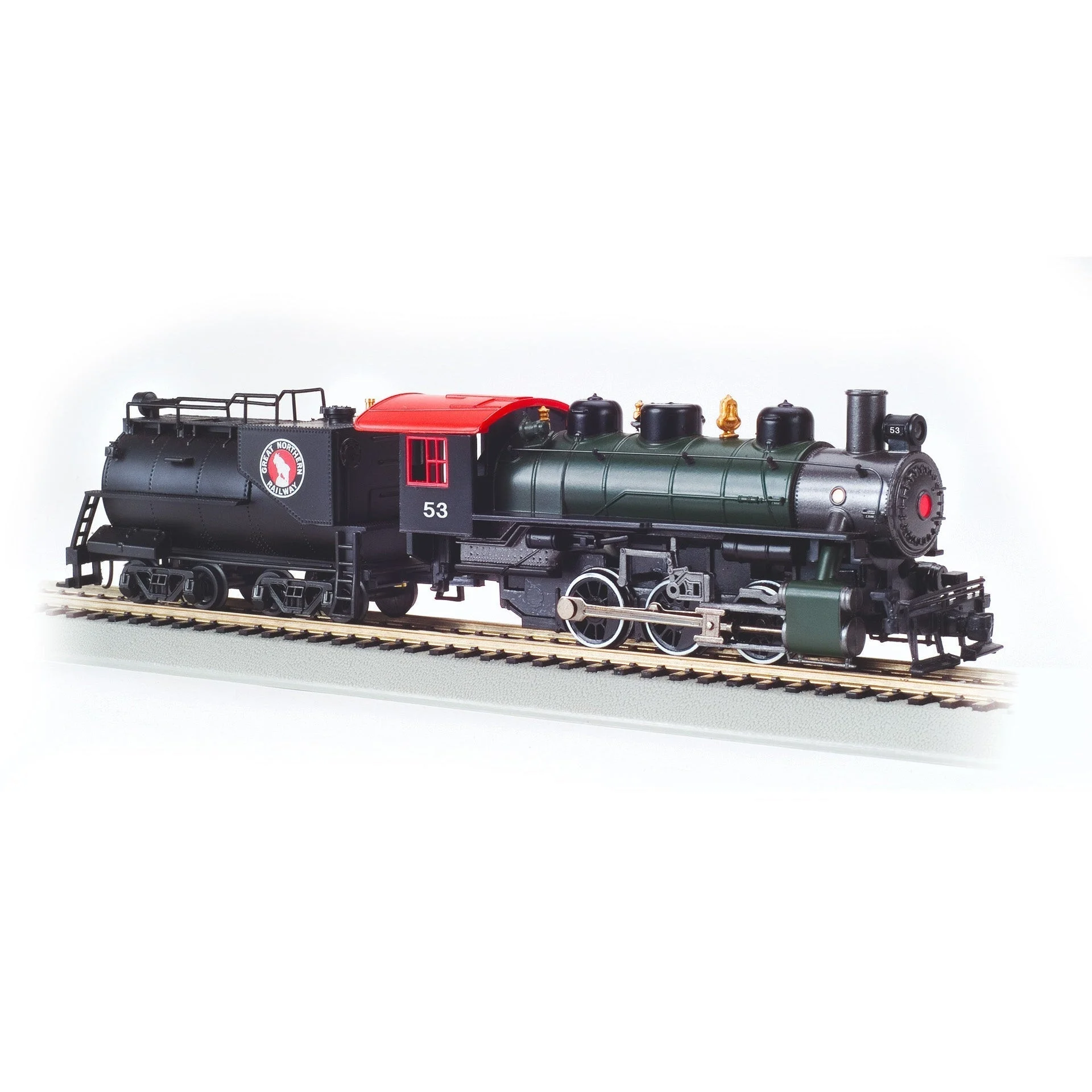 Bachmann HO Scale 0-6-0 Steam Loco w/Slope Tender GN #53 w/Smoke - BAC50714
