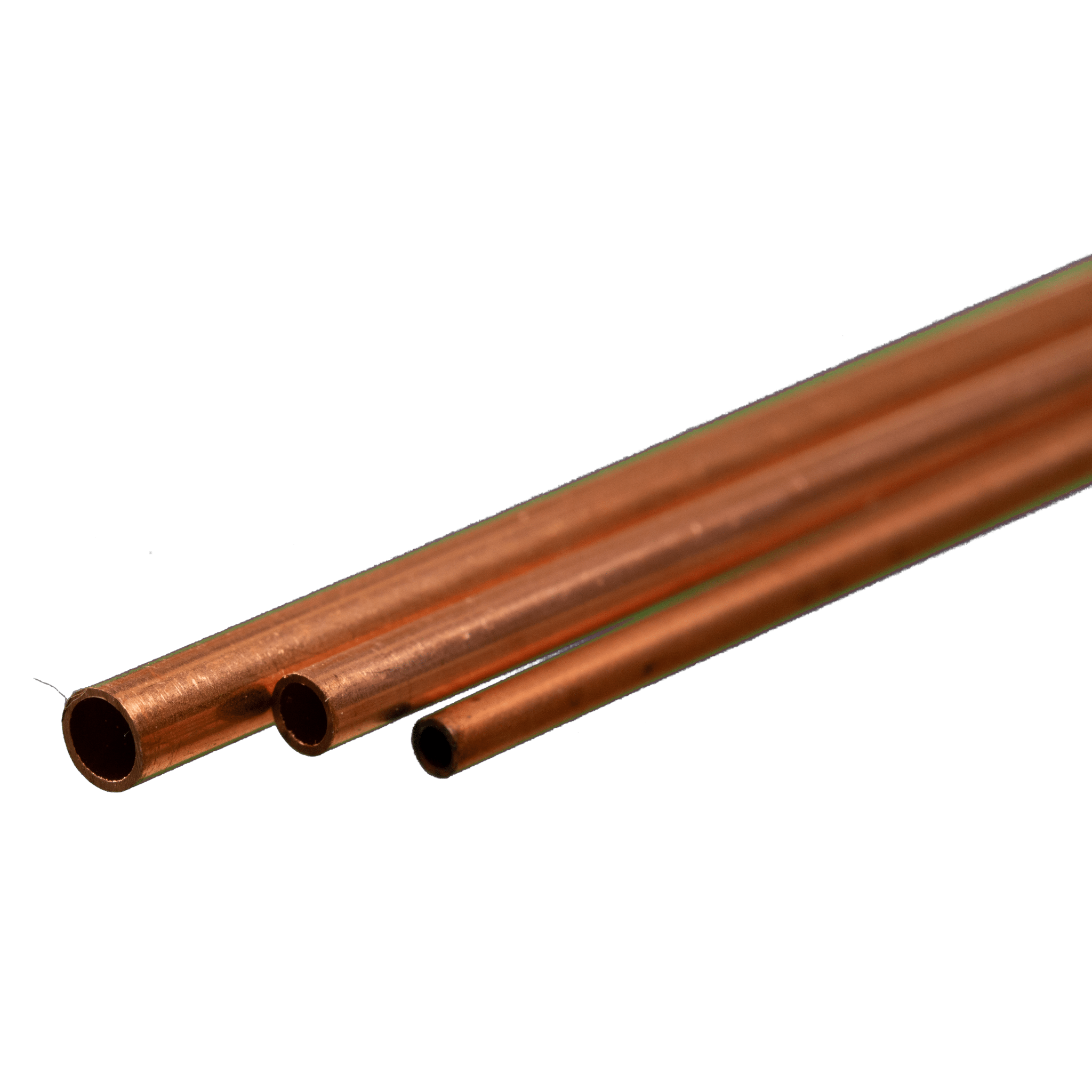 Bendable Copper Tube: (3/32", 5/32", 1/8") x 12" Long (1 Piece Each) - K&S