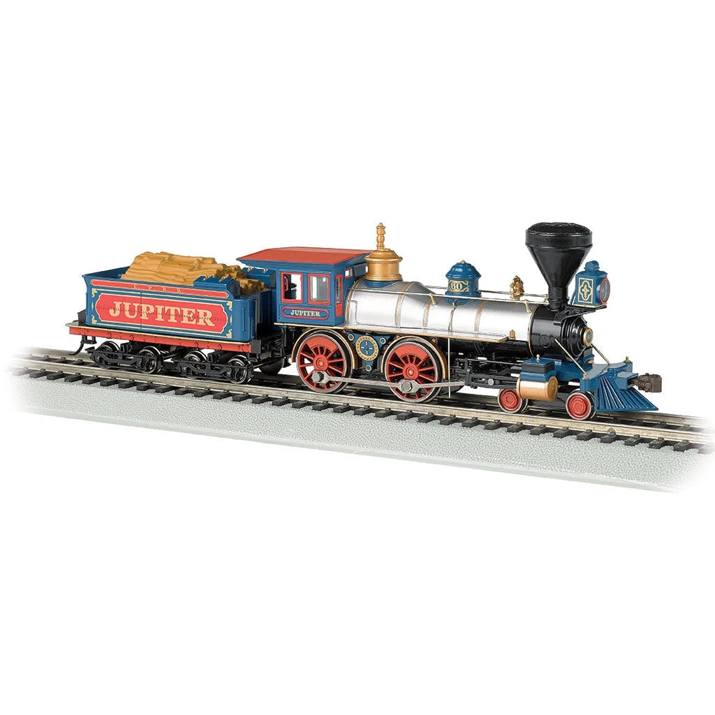 Bachmann HO Scale 4-4-0 American Steam Loco CP Jupiter w/Wood Load/DCC Read - BAC51003