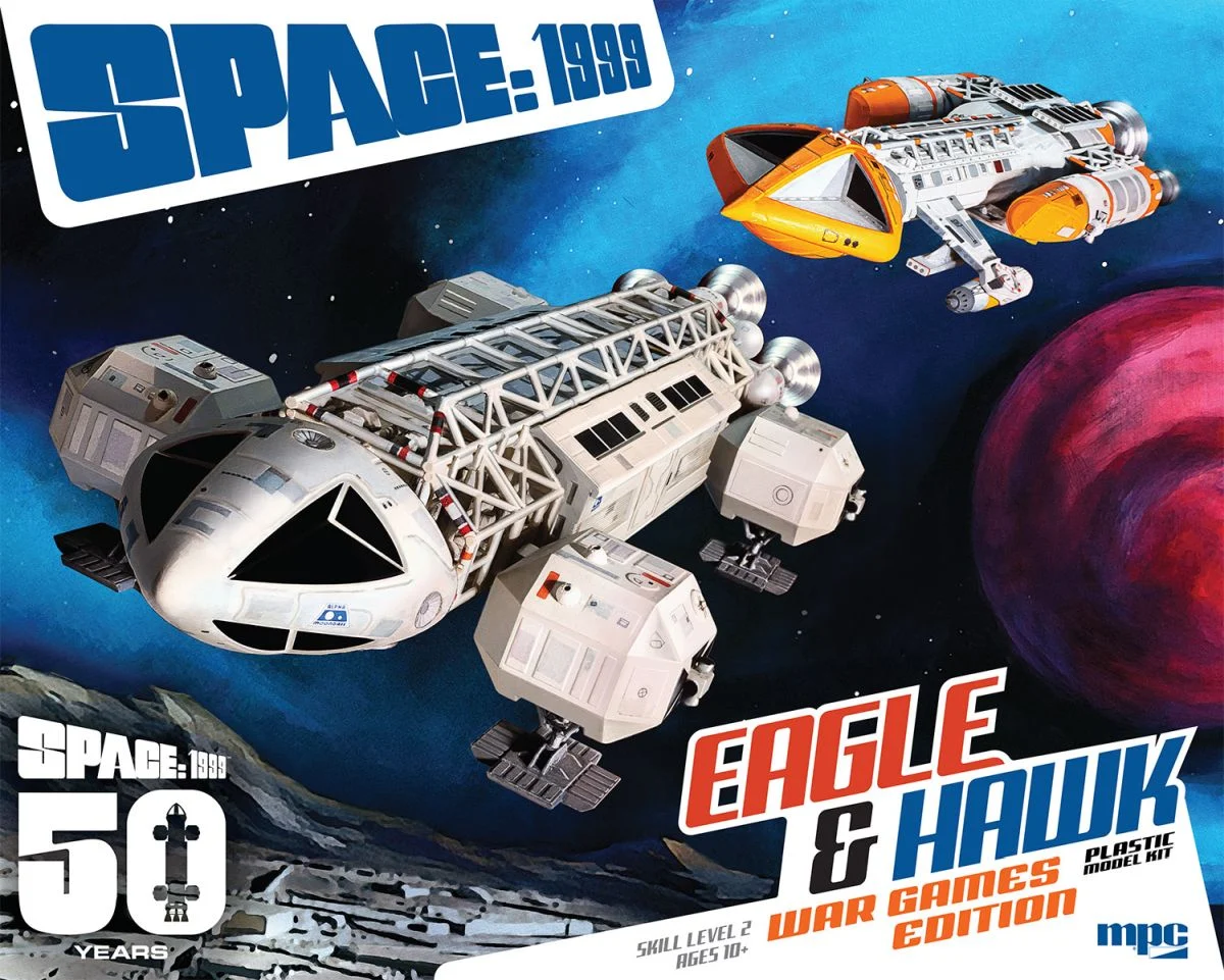 MPC 1:72 Space 1999 Eagle & Hawk Way Games Edition Skill 2 Plastic Model Kit - MPC1033