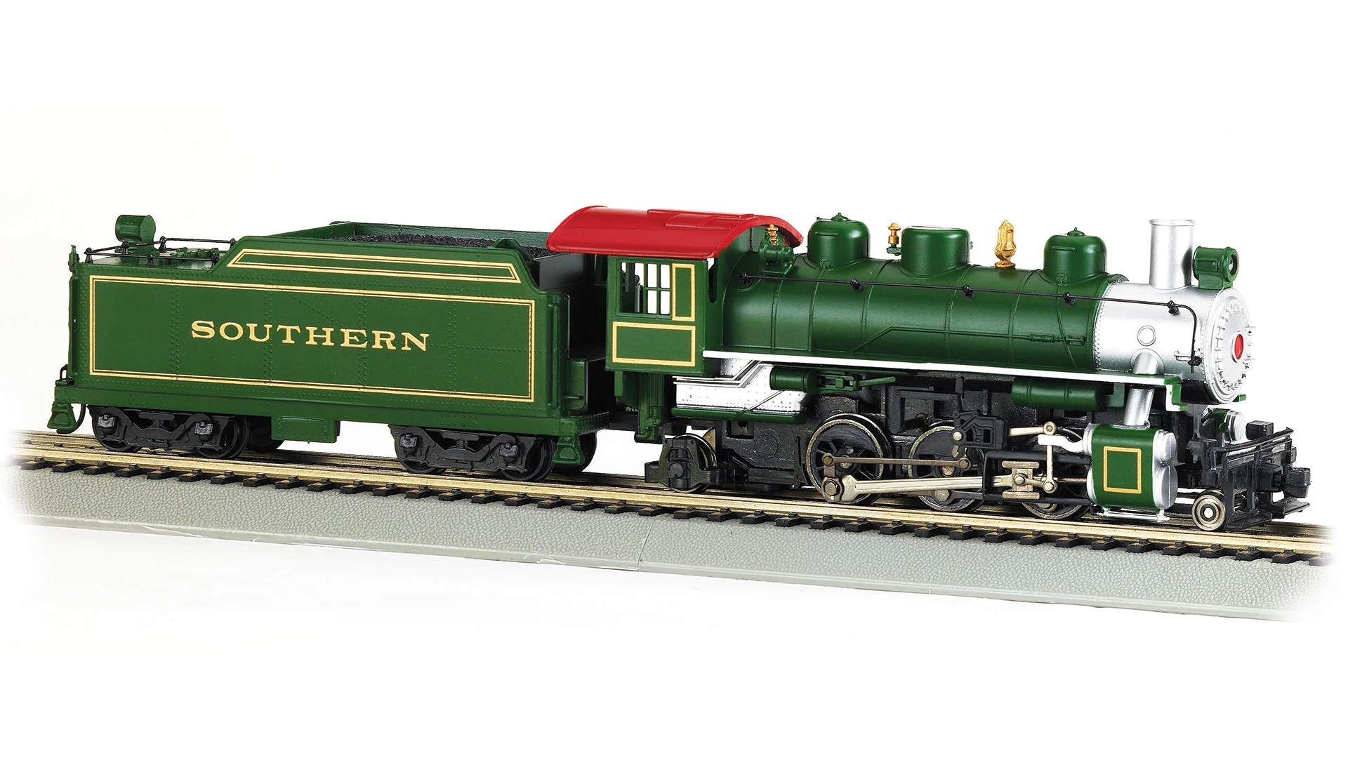 Bachmann HO Scale Southern Prairie Green 2-6-2 Steam Locomotive with smoke - BAC51504