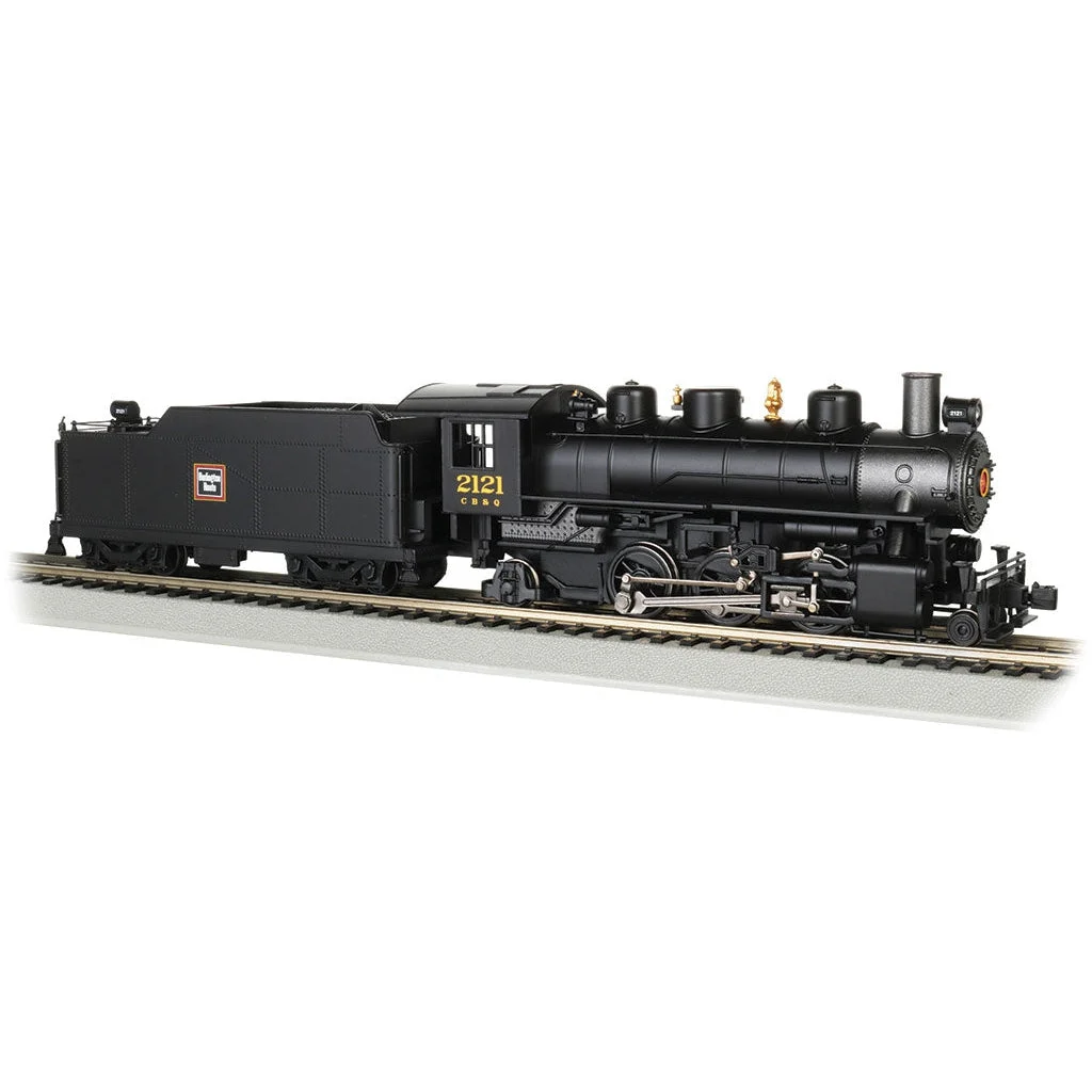 Bachmann HO Scale 2-6-2 Prairie Steam Loco CB&Q #2121 w/Smoke - BAC51508