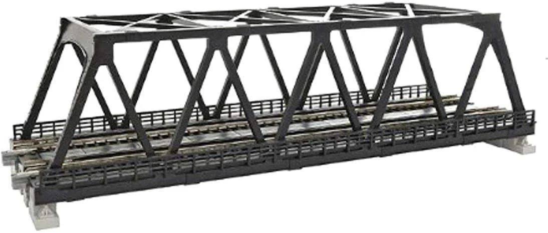 N Kato 248mm (9 3/4") Double Track Truss Bridge, Black 20438