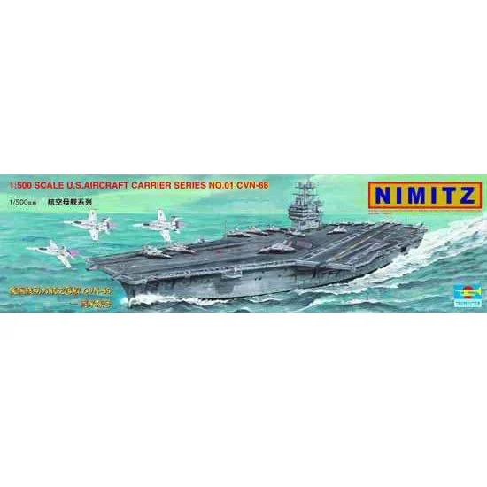 Trumpeter 1/500 USS Nimitz CVN68 Aircraft Carrier (5 in 1) - Trumpeter Scale Models