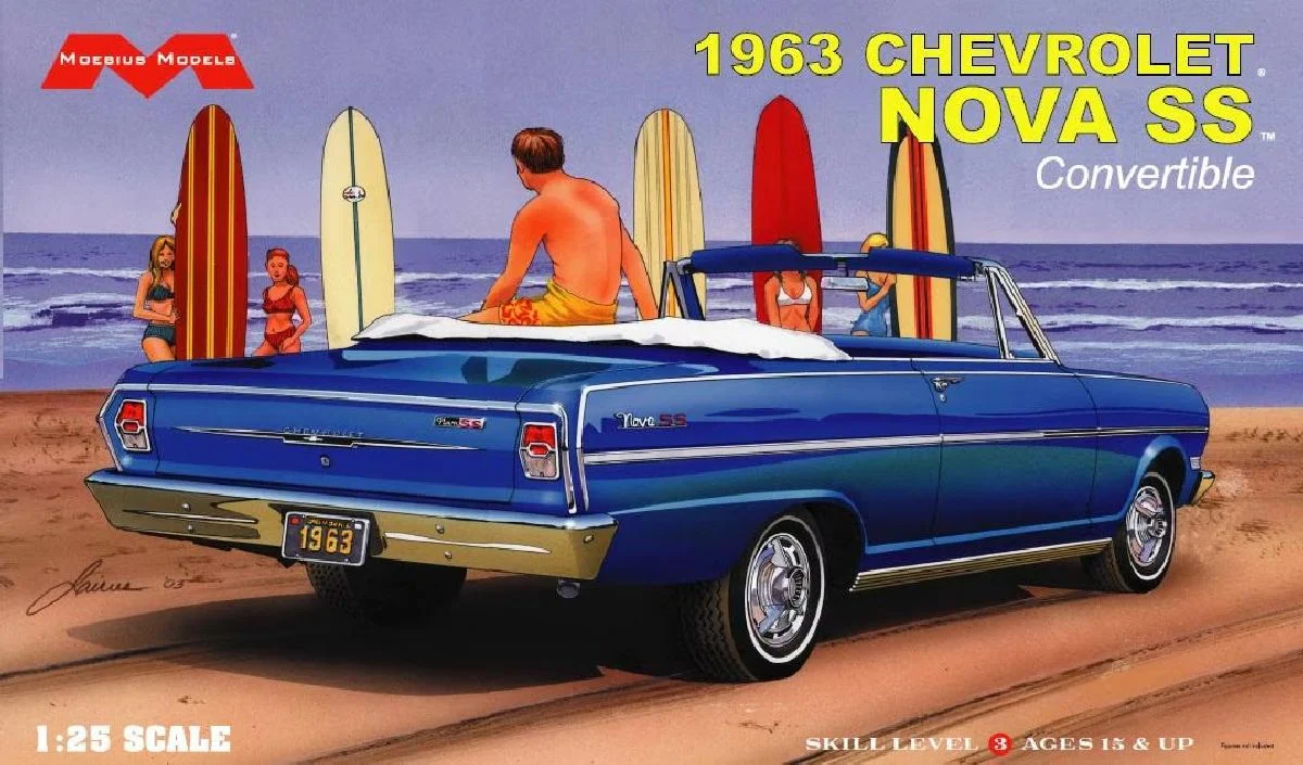 Moebius Models 1963 Chevrolet Nova SS Convertible 1/25 - MOE2318