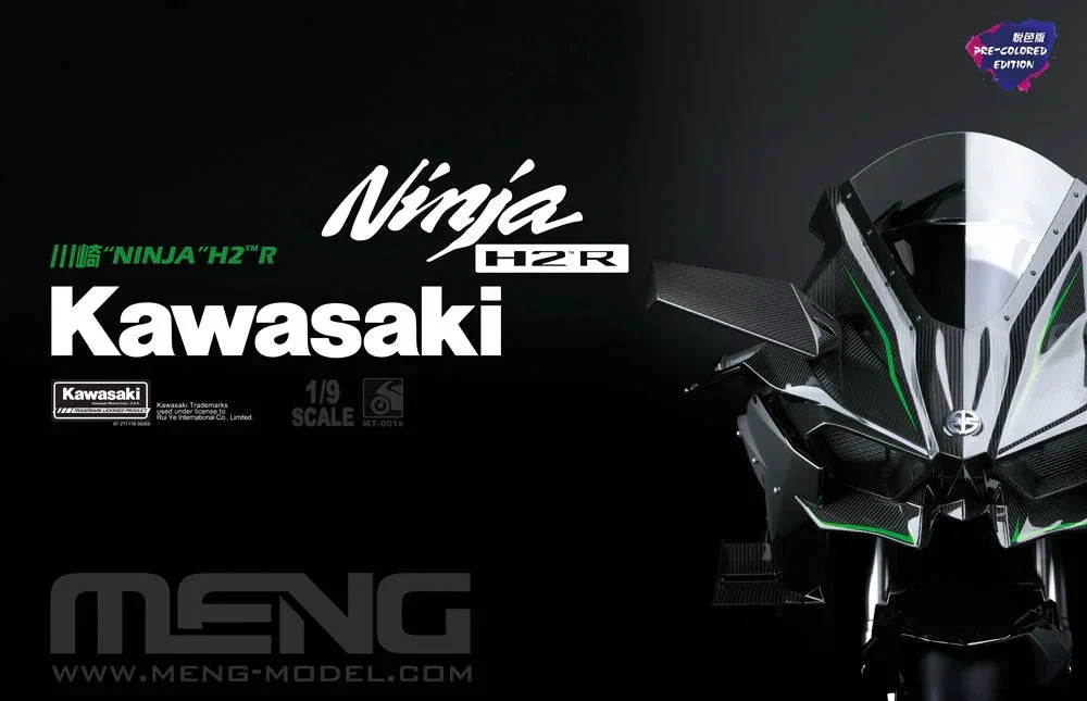 1/9 Meng Kawasaki Ninja H2R Pre-Colored Ed - MT001S