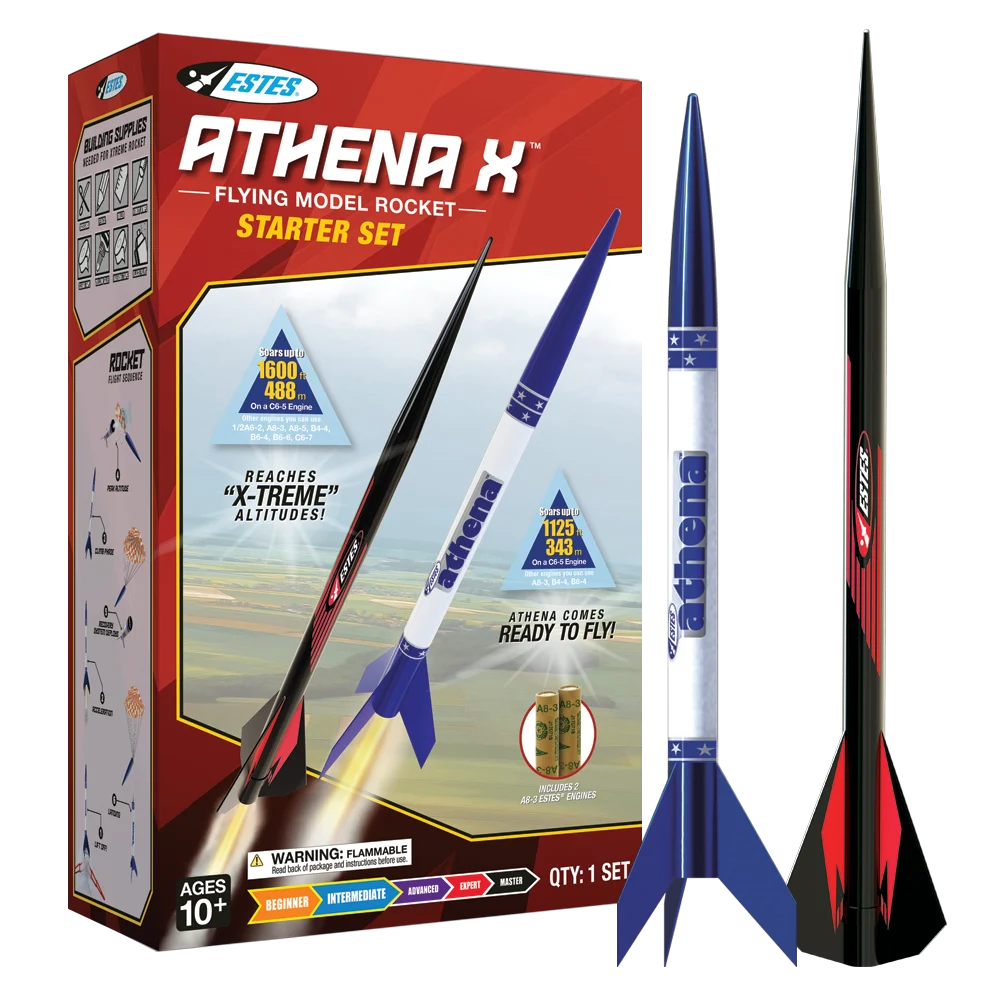Estes Athena X Starter Set (2 Rockets) Skill BEG/INT