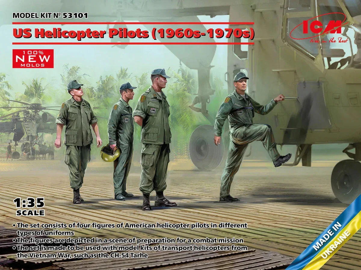 1/35 ICM US Helicopter Pilots (1960s-1970s) - 53101