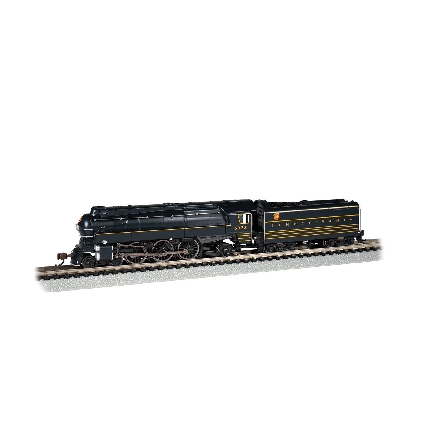 Bachmann N Scale PRR Streamlined K4 Pacific Steam Loco #5338 DCC Econami So - BAC53954